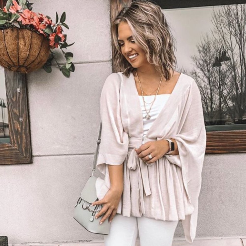 Cream Kimono Top